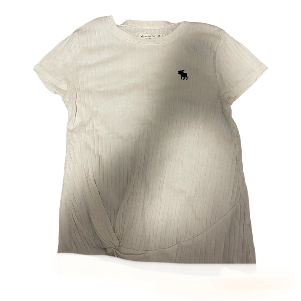 white abercrombie shirt size 15/16